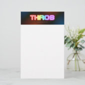 SlipperyJoe's throb Regenbogenförmige Gradientendi Briefpapier (Stehend Vorderseite)