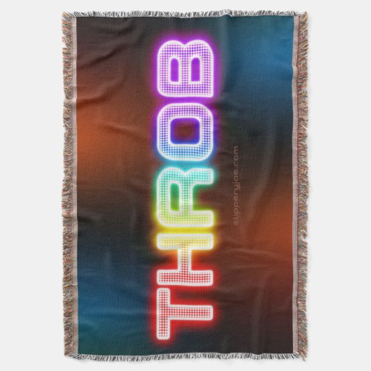 SlipperyJoe's throb Regenbogenförmige Gradientendi Decke (Vorderseite Vertikal)