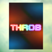 SlipperyJoe's throb Regenbogenförmige Gradientendi Fensteraufkleber (Blatt 3)