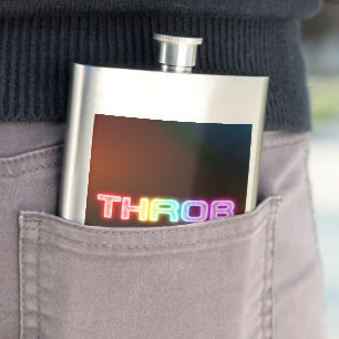 SlipperyJoe's throb Regenbogenförmige Gradientendi Flachmann