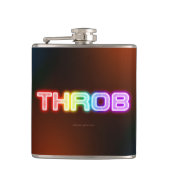 SlipperyJoe's throb Regenbogenförmige Gradientendi Flachmann (Vorderseite)