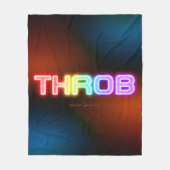 SlipperyJoe's throb Regenbogenförmige Gradientendi Fleecedecke (Vorderseite)