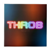 SlipperyJoe's throb Regenbogenförmige Gradientendi Fliese (Vorderseite)