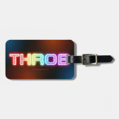 SlipperyJoe's throb Regenbogenförmige Gradientendi Gepäckanhänger (Vorderseite horizontal)
