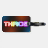 SlipperyJoe's throb Regenbogenförmige Gradientendi Gepäckanhänger (Rückseite horizontal)