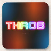 SlipperyJoe's throb Regenbogenförmige Gradientendi Getränkeuntersetzer (Vorderseite)