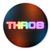 SlipperyJoe's throb Regenbogenförmige Gradientendi Keramikknauf (Vorderseite)