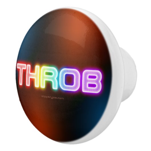 SlipperyJoe's throb Regenbogenförmige Gradientendi Keramikknauf (Rechts)