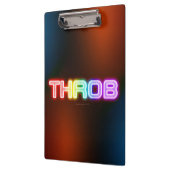 SlipperyJoe's throb Regenbogenförmige Gradientendi Klemmbrett (Links)