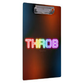 SlipperyJoe's throb Regenbogenförmige Gradientendi Klemmbrett (Rechts)