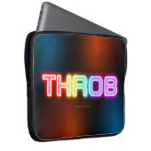 SlipperyJoe's throb Regenbogenförmige Gradientendi Laptopschutzhülle (Vorne Rechts)