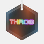 SlipperyJoe's throb Regenbogenförmige Gradientendi Ornament Aus Glas (Vorderseite)