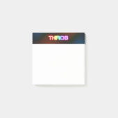 SlipperyJoe's throb Regenbogenförmige Gradientendi Post-it Klebezettel (Vorderseite)