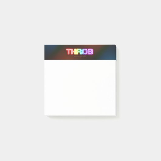 SlipperyJoe's throb Regenbogenförmige Gradientendi Post-it Klebezettel (Vorderseite)