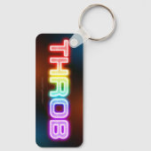 SlipperyJoe's throb Regenbogenförmige Gradientendi Schlüsselanhänger (Rückseite)