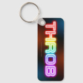 SlipperyJoe's throb Regenbogenförmige Gradientendi Schlüsselanhänger (Vorderseite)