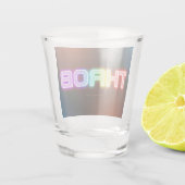 SlipperyJoe's throb Regenbogenförmige Gradientendi Schnapsglas (Rückseite)
