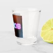 SlipperyJoe's throb Regenbogenförmige Gradientendi Schnapsglas (Rechts)