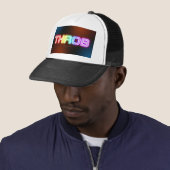 SlipperyJoe's throb Regenbogenförmige Gradientendi Truckerkappe (Beispiel)