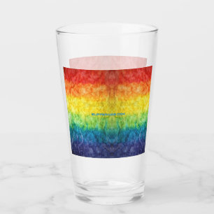 SlipperyJoe's tie-dyed Flagge Regenbogen in etwas Glas