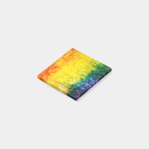 SlipperyJoe's tie-gefärbte Flagge Regenbogen in et Post-it Klebezettel