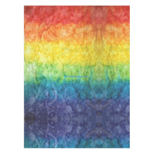 SlipperyJoe's tie-gefärbte Flagge Regenbogen in et Tischdecke