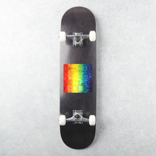 SlipperyJoe's tie-gefärbte Regenbogenflagge in etw Aufkleber