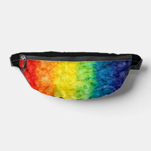 SlipperyJoe's tie-gefärbte Regenbogenflagge in etw Bauchtasche