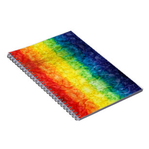 SlipperyJoes tie-gefärbte Regenbogenflagge in etwa Notizblock