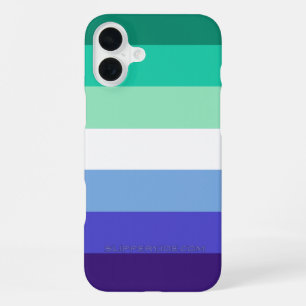 SlipperyJoes trans-inclusive Flaggenpalette für sc iPhone 16 Plus Hülle