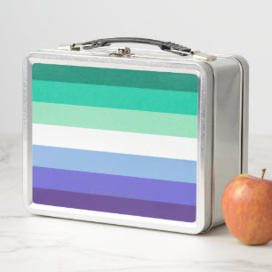 SlipperyJoes trans-inclusive Flaggenpalette für sc Metall Brotdose