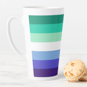 SlipperyJoes trans-inclusive Schwulenflaggen-Palet Milchtasse