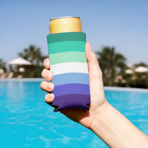 SlipperyJoes trans-inclusive Schwulenflaggen-Palet Selters Dosenkühler