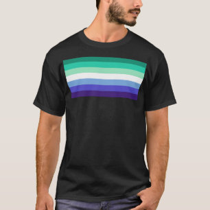 SlipperyJoes trans-inklusives Schwulenflaggen-Pale T-Shirt