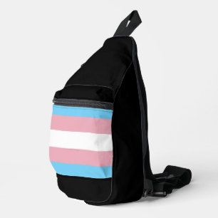 SlipperyJoe's Transgender-Stolzflagge Sichtbarkeit Crossbody Bag