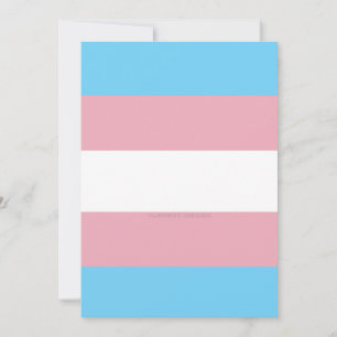 SlipperyJoe's Transgender-Stolzflagge Sichtbarkeit Feiertagskarte