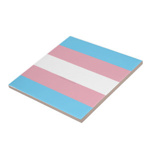 SlipperyJoe's Transgender-Stolzflagge Sichtbarkeit Fliese