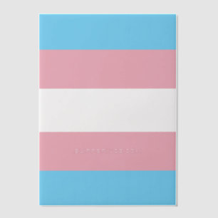 SlipperyJoe's Transgender-Stolzflagge Sichtbarkeit Pergament Einladungen