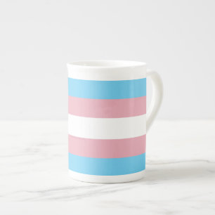 SlipperyJoe's Transgender-Stolzflagge Sichtbarkeit Porzellantasse