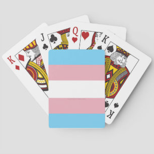 SlipperyJoe's Transgender-Stolzflagge Sichtbarkeit Spielkarten