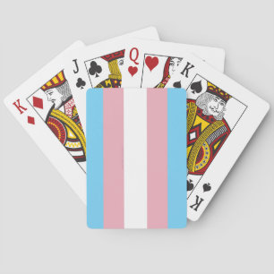SlipperyJoe's Transgender-Stolzflagge Sichtbarkeit Spielkarten