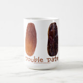 SlipperyJoe's Two Dates Double Date lustiges Shriv Kaffeetasse (Mittel)