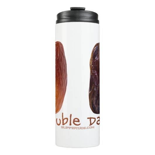 SlipperyJoe's Two Dates Double Date lustiges Shriv Thermosbecher (Vorderseite)