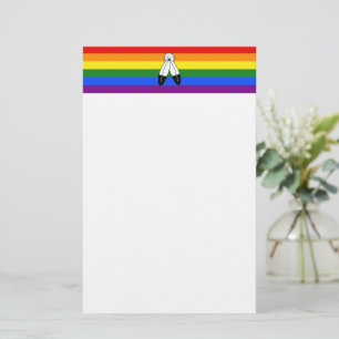 SlipperyJoe's Two-Spirit-Stolzflagge Indigene Symb Briefpapier