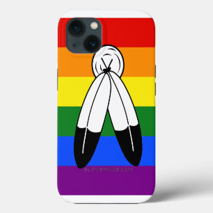 SlipperyJoe's Two-Spirit-Stolzflagge Indigene Symb iPhone 13 Hülle