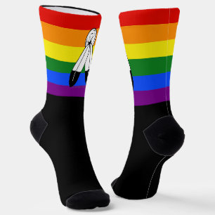 SlipperyJoe's Two-Spirit-Stolzflagge Indigene Symb Socken