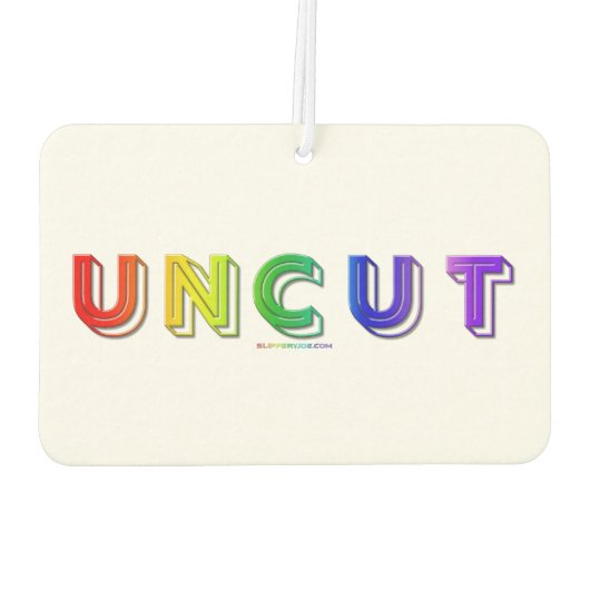 SlipperyJoe's unausgegorene, lebendige Regenbogenf Autolufterfrischer (Rückseite)