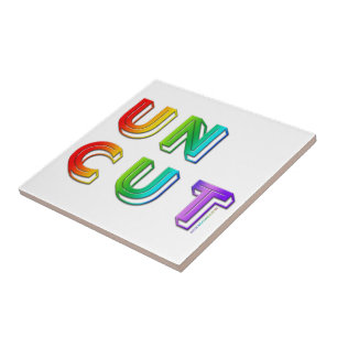 SlipperyJoe's unausgegorene, lebendige Regenbogenf Fliese