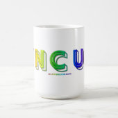 SlipperyJoe's unausgegorene, lebendige Regenbogenf Kaffeetasse (Mittel)