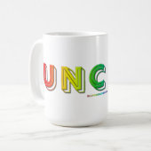 SlipperyJoe's unausgegorene, lebendige Regenbogenf Kaffeetasse (Vorderseite Links)